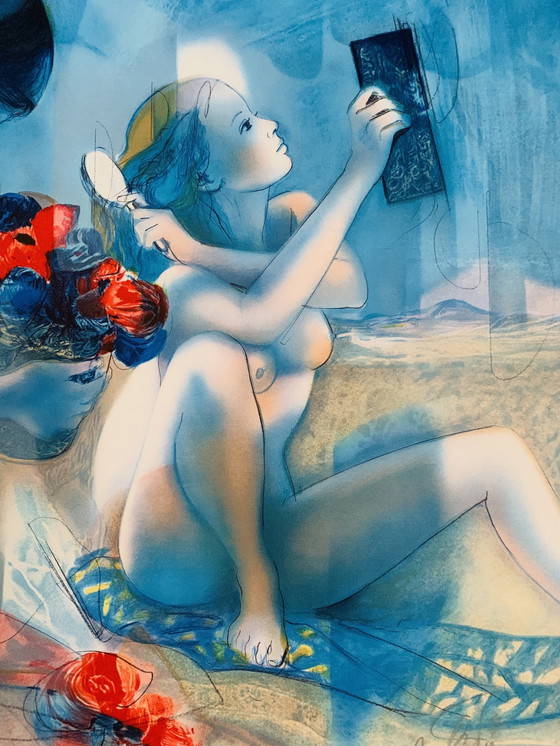 Image 1 of Jean-Baptiste Valadié, "Les Muses En Bleu". Signiert und nummeriert 31/199. In ausgezeichnetem Zustand.