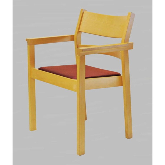 Image 1 of Satz von 6 Sesseln aus Buchenholz von Hans J. Wegner, Dänemark 1988