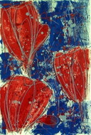 Ad van Hassel 'Tulpen stehend rot' /50