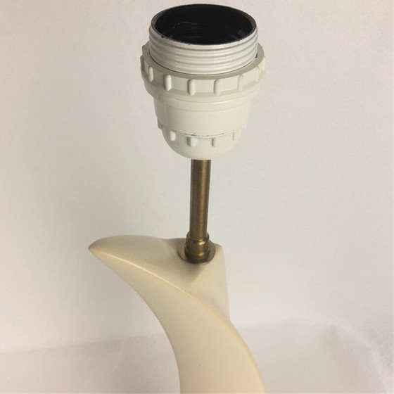 Image 1 of Vintage-Lampe "Concorde" aus weißer Keramik, 1960