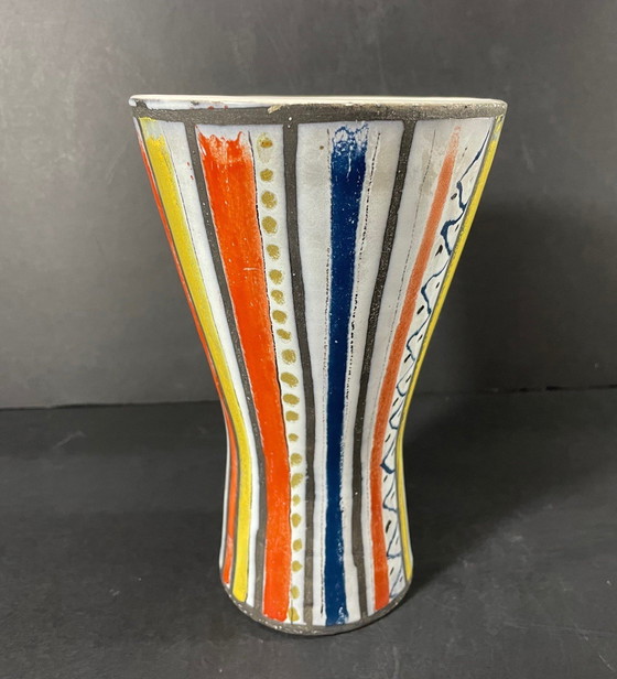 Image 1 of Vase Aus Steingut Von Roger Capron In Vallauris