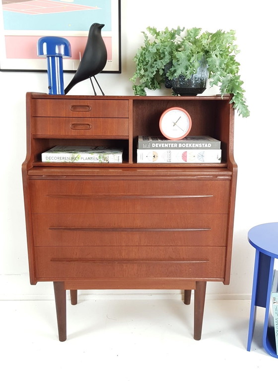 Image 1 of Vintage Danish Secretaire | Teak Schrank Schubladen