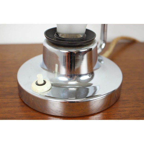 Image 1 of Vintage Bauhaus Messing Tischlampe, Tschechoslowakei 1930