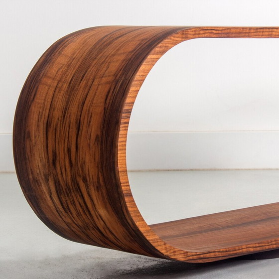 Image 1 of Vintage-TV-Schrank aus geschwungenem Nussbaumholz