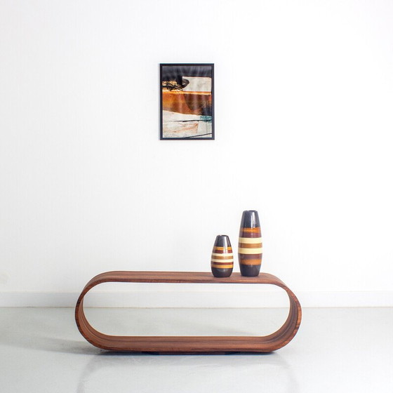 Image 1 of Vintage-TV-Schrank aus geschwungenem Nussbaumholz