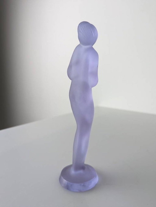 Art Deco Frau Skulptur in Glas von Ida Schwetz-Lehmann