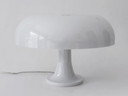 Tischlampe Retro Space Age Weiß