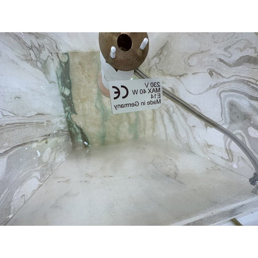 Mid-Century-Lucit-Würfel-Tischlampe, 1970er Jahre