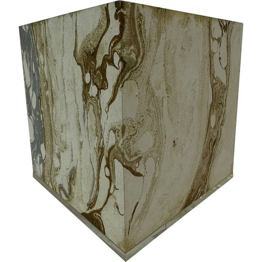 Mid-Century-Lucit-Würfel-Tischlampe, 1970er Jahre