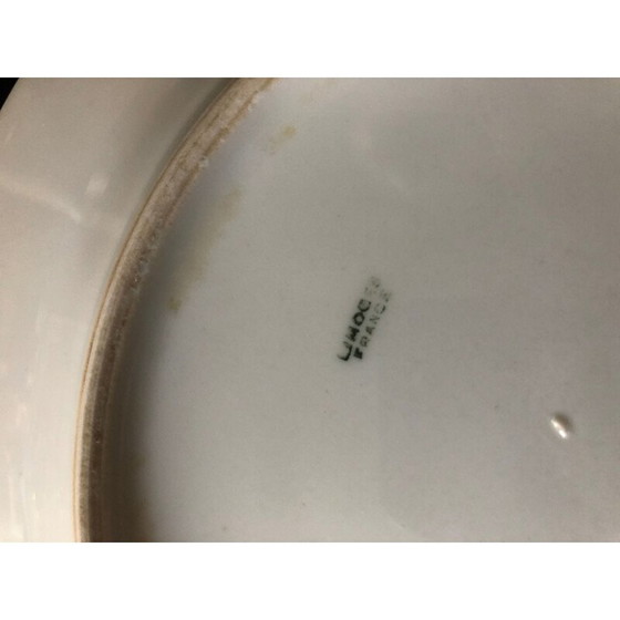 Image 1 of Satz von 10 Tellern mit Vögeln aus Porzellan, 1950