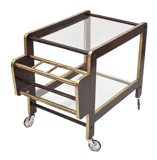 Vintage Beistelltisch Mit Rollen