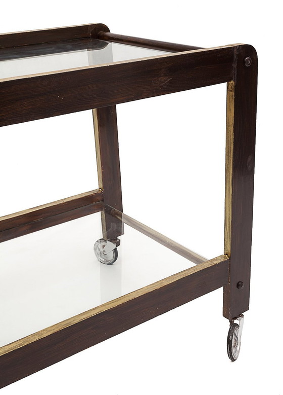 Image 1 of Vintage Beistelltisch Mit Rollen