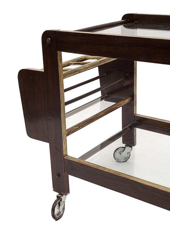 Image 1 of Vintage Beistelltisch Mit Rollen