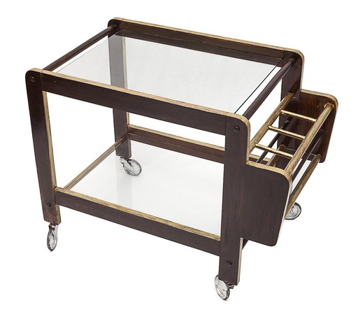 Vintage Beistelltisch Mit Rollen