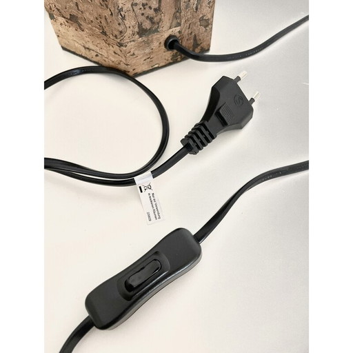 Satz Vintage-Kork-Tischlampen