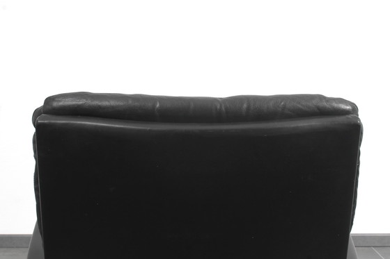 Image 1 of King Chair aus schwarzem Leder von André Vandenbeuck