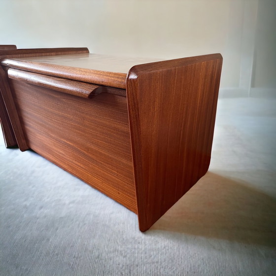 Image 1 of Vintage Doppelbett + Nachttische