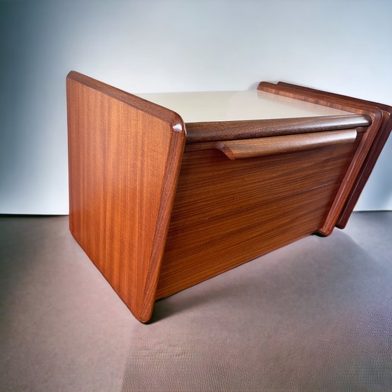 Image 1 of Vintage Doppelbett + Nachttische