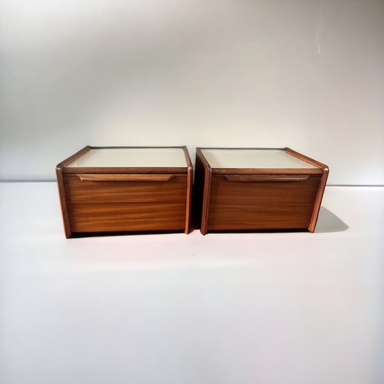 Image 1 of Vintage Doppelbett + Nachttische