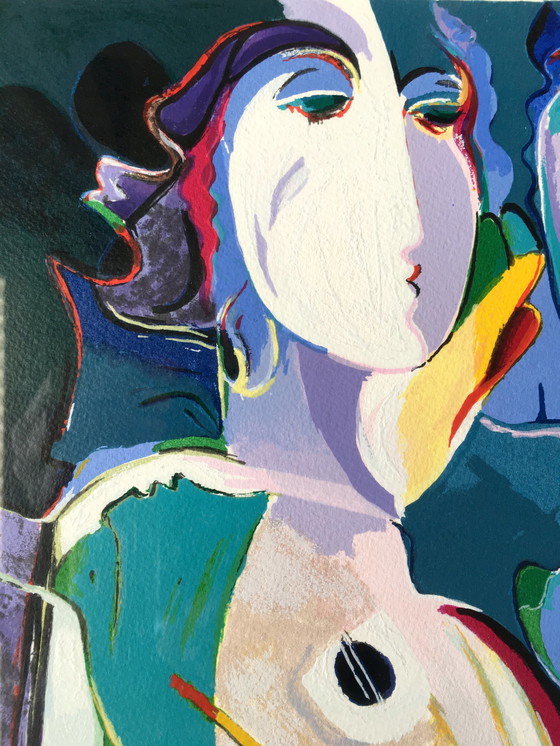 Image 1 of Lithographie von Ali Golkar (1948).