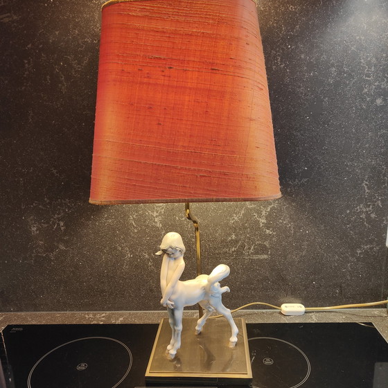 Image 1 of Lladro Porselein CENTAUR GIRL Glanzlampe