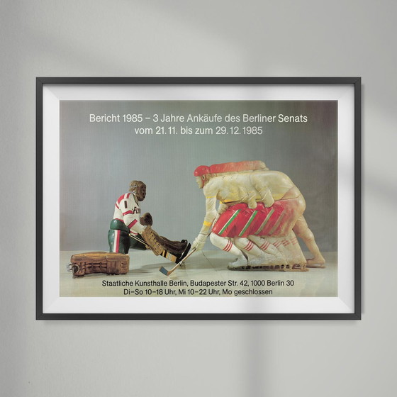 Image 1 of Ausstellungsplakat Bericht 1985 - 3 Jahre Ankäufe des Berliner Senats