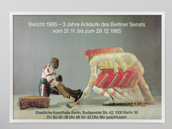Image 1 of Ausstellungsplakat Bericht 1985 - 3 Jahre Ankäufe des Berliner Senats