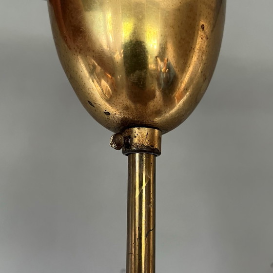 Image 1 of R. Essig Sputnik Kronleuchter Messing Glaskugeln