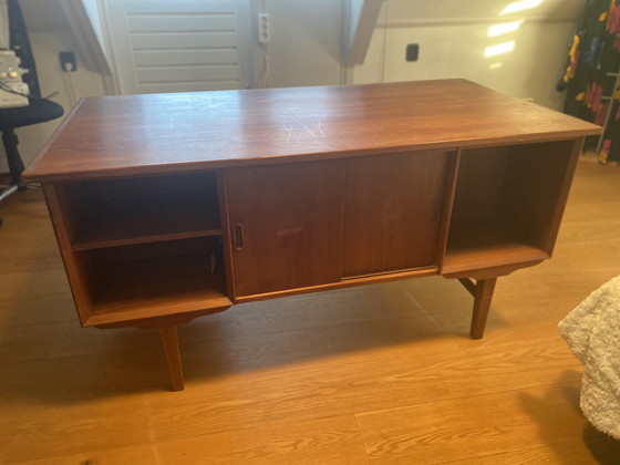 Image 1 of Dänischer Design-Retro-Palisander-Chefschreibtisch aus den 1950er Jahren