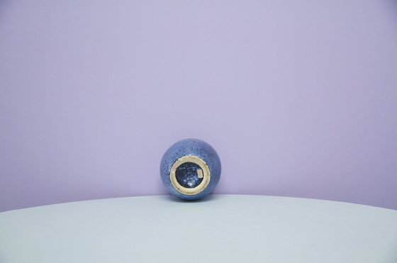 Image 1 of blaue konvexe westdeutsche Vase Scheurich