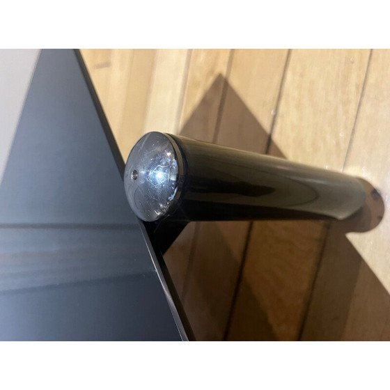 Image 1 of Zwei Couchtische aus schwarzem Metall und Glas, 1980