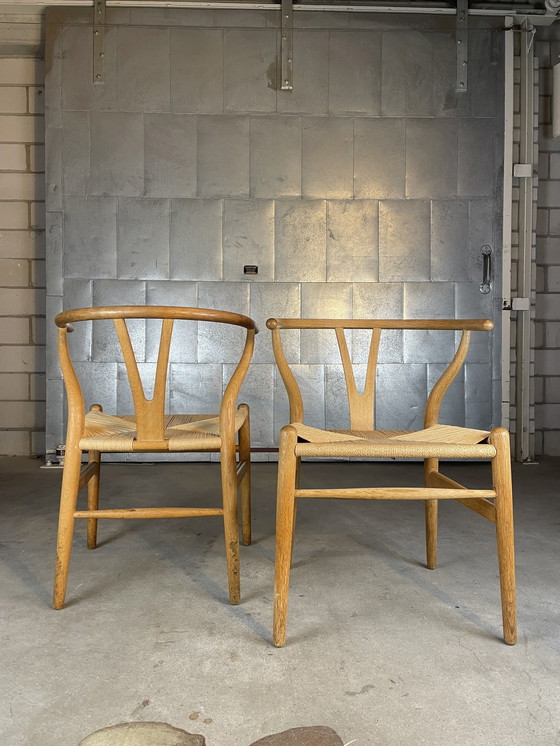 Image 1 of 2X Wishbone Stuhl von Carl Hansen & Sohn