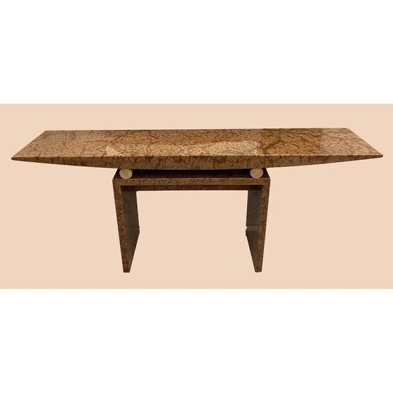 Image 1 of Marmorkonsole aus Kirschbaumholz von Danilo Silvestrin für Up et Up, 1980