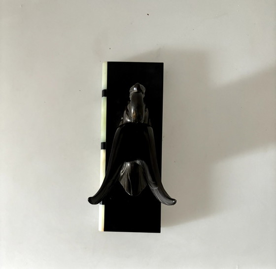 Image 1 of Schwan aus Zelter auf Marmorsockel