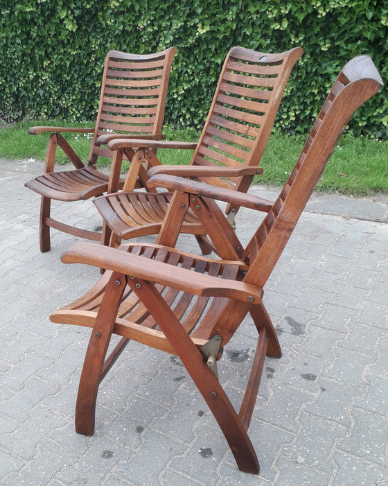 Image 1 of 3 Hartman Prestige Teak-Stehstühle, klappbar