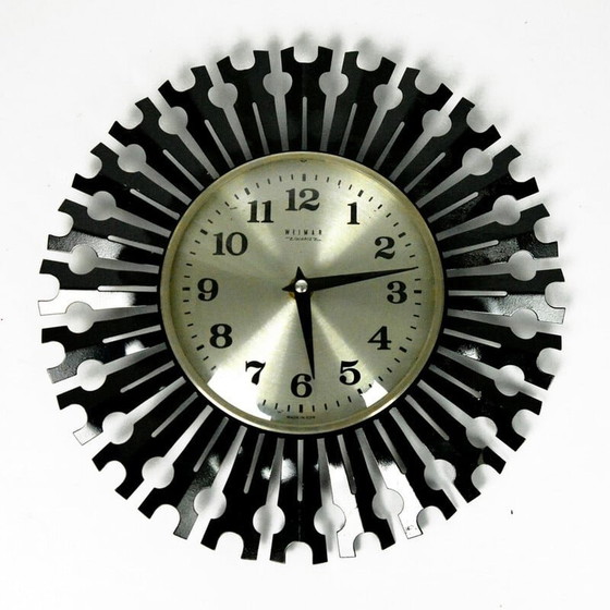 Image 1 of Vintage Wanduhr von Weimar, Deutschland 1970er