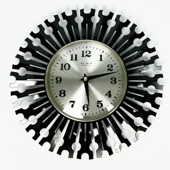 Image 1 of Vintage Wanduhr von Weimar, Deutschland 1970er
