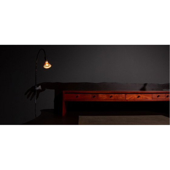 Image 1 of Vintage-Schreibtisch aus Holz und verchromtem Stahl von Entremanos Andrés Nagel, 1988