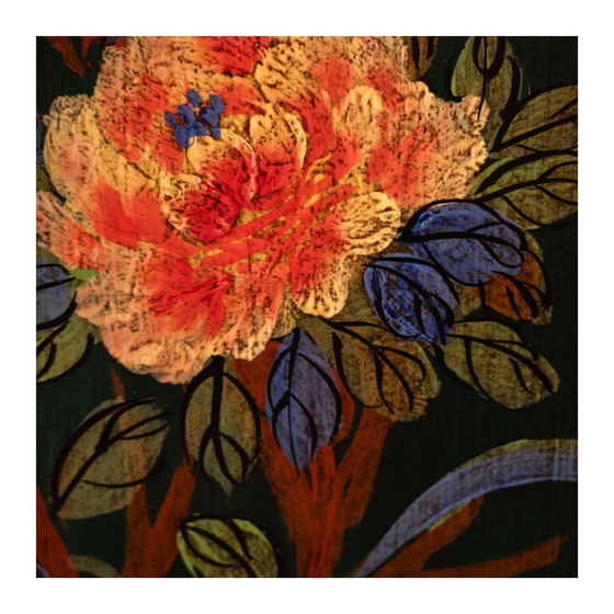 Image 1 of Chinesisches TV-Sideboard mit Blumenmalerei