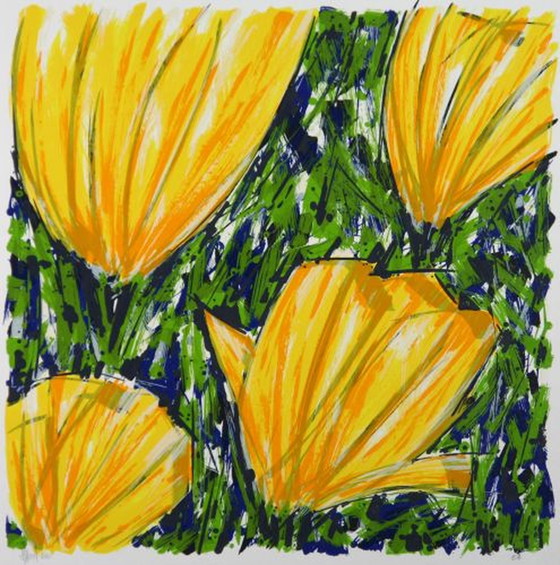 Image 1 of Ad van Hassel - Tulpen gelb