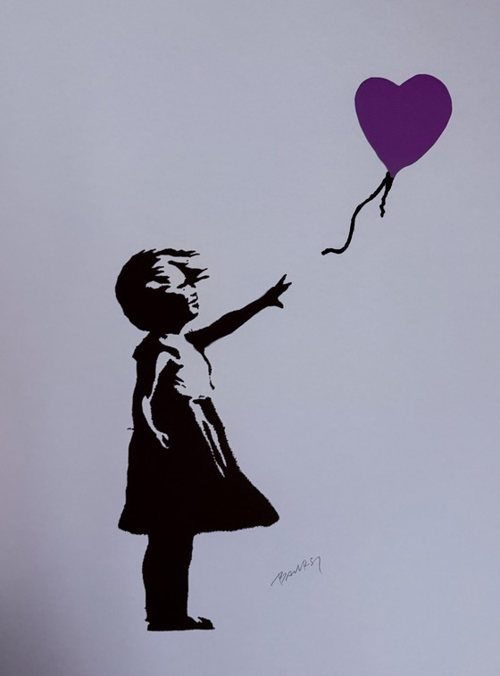 Image 1 of Banksy: "Ballonmädchen" 63/150.