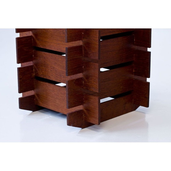 Image 1 of Pflanzgefäß aus Teakholz, Schweden 1950