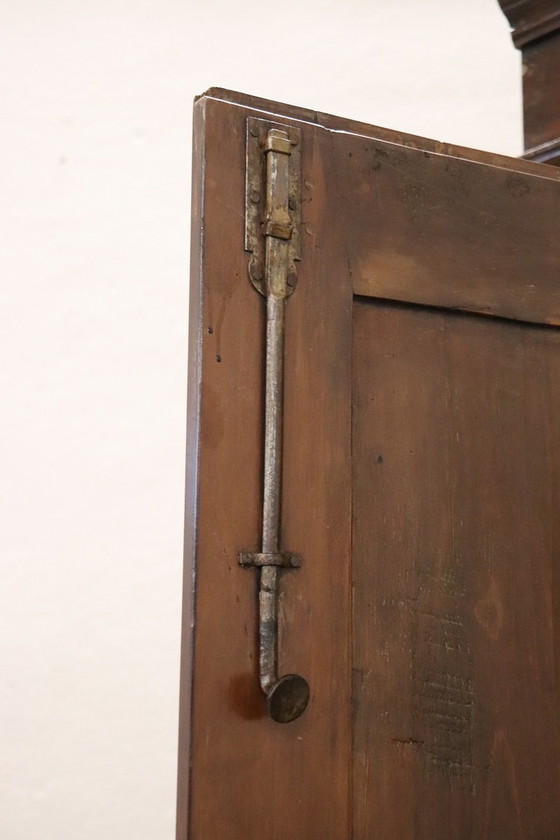 Image 1 of Hölzerner Eckschrank, frühes 20. Jahrhundert