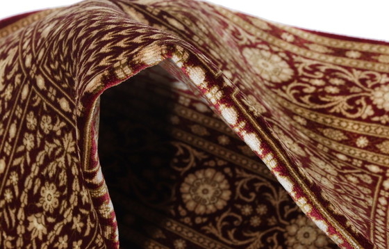 Image 1 of Qom Perserteppich Atemberaubend Reine Seide - Fliesendesign & Signatur