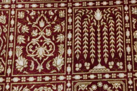 Image 1 of Qom Perserteppich Atemberaubend Reine Seide - Fliesendesign & Signatur