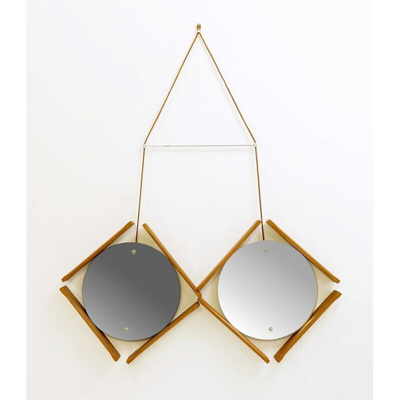 Image 1 of Vintage-Spiegel doppelt, Italien 1960