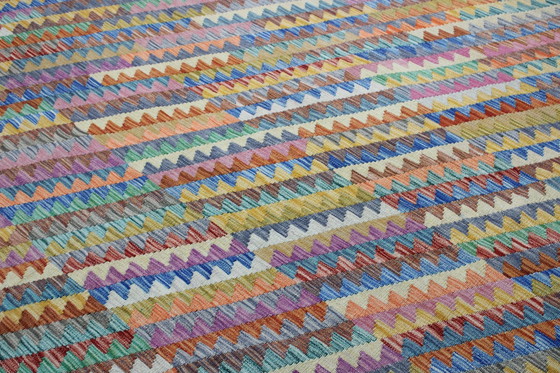 Image 1 of Original Old Style Kelim Afghan 253 X 215 Cm Top Zustand