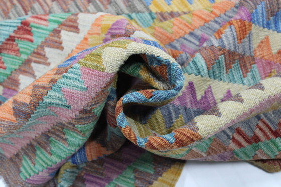 Image 1 of Original Old Style Kelim Afghan 253 X 215 Cm Top Zustand