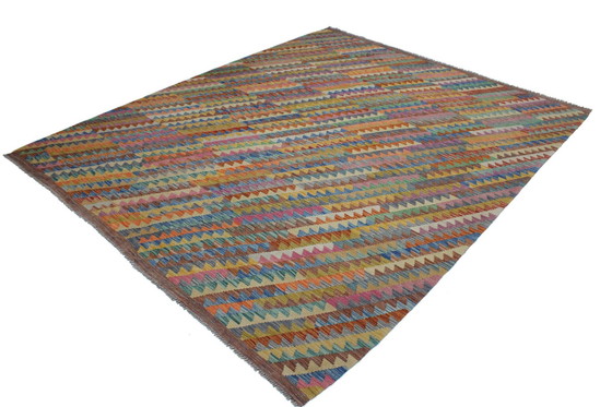 Image 1 of Original Old Style Kelim Afghan 253 X 215 Cm Top Zustand