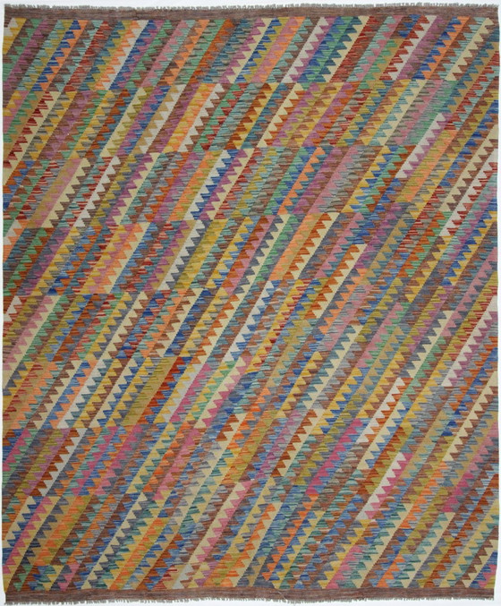 Image 1 of Original Old Style Kelim Afghan 253 X 215 Cm Top Zustand